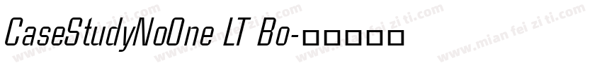 CaseStudyNoOne LT Bo字体转换